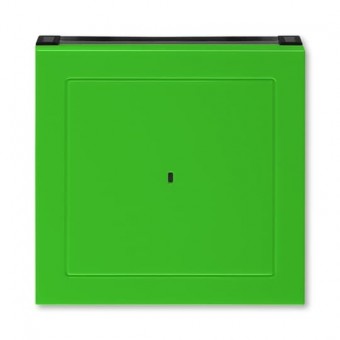 kryt spínače kartového; zelená/kouř. černá, design LEVIT